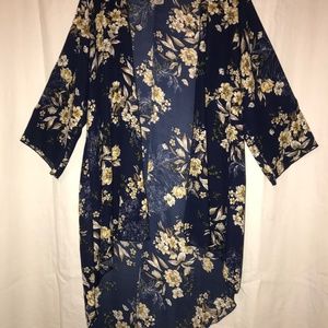 NY Invasion Floral Cardigan - XL